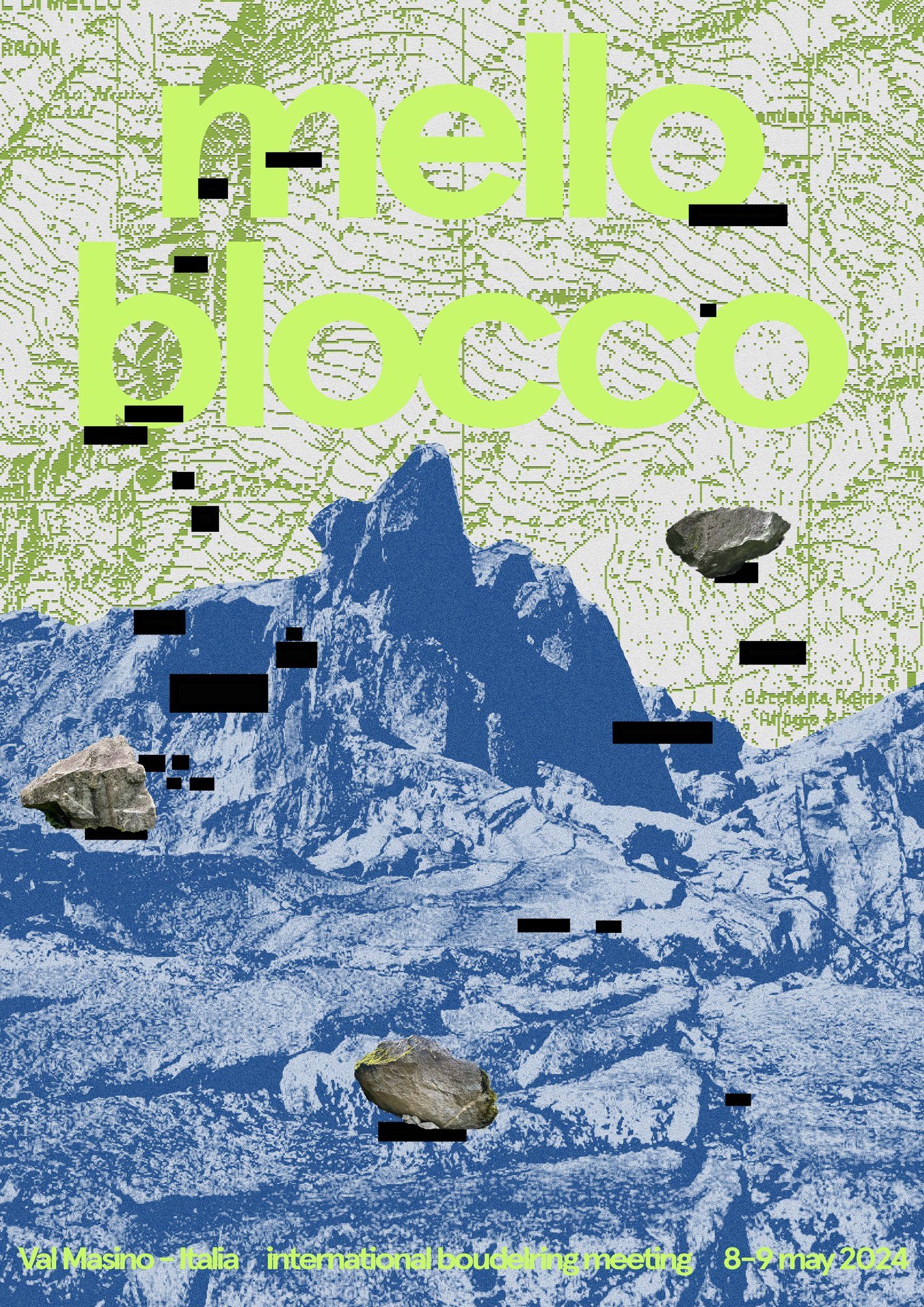 Mello Blocco Climbing festival poster