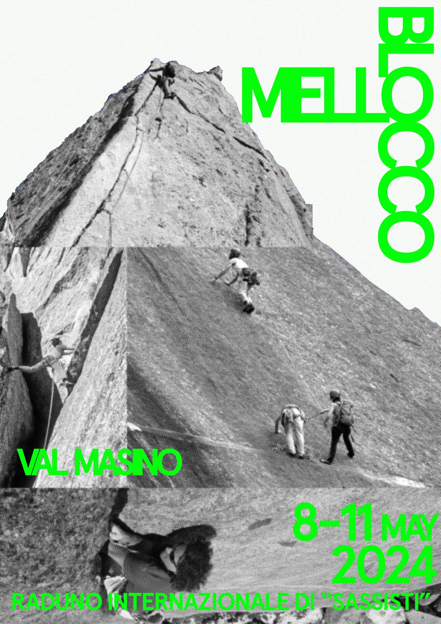 Mello Blocco Climbing festival poster